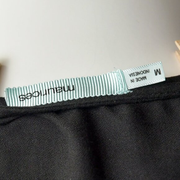 Maurices Sequin Blouse Black and Red Size M - Picture 5 of 6